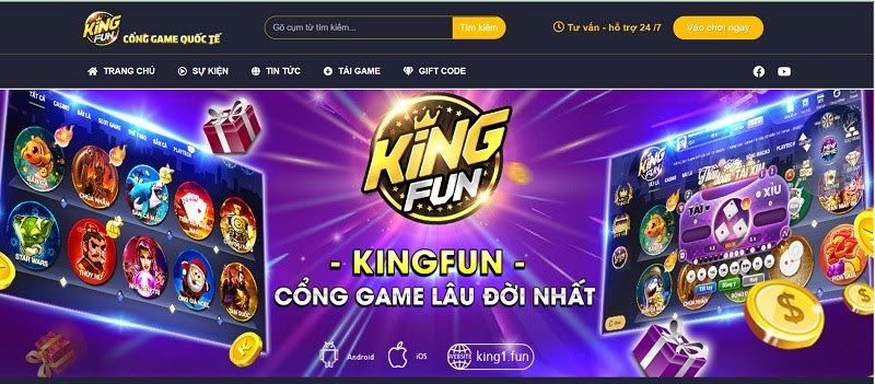 Kingfun là một thương hiệu cổng game lớn có nguồn gốc từ châu Âu